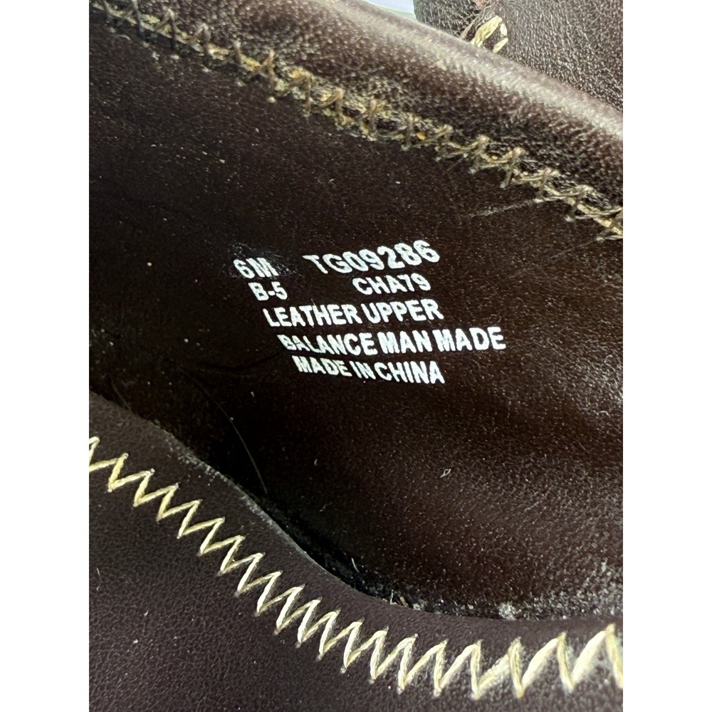 Tommy Hilfiger Tommy Girl Wedge Mule Clogs sz 6 Brown Leather Vintage 90s y2k - Picture 8 of 10